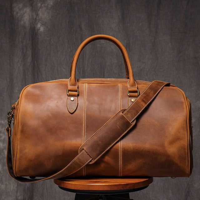 The Kingsley Leather Weekender