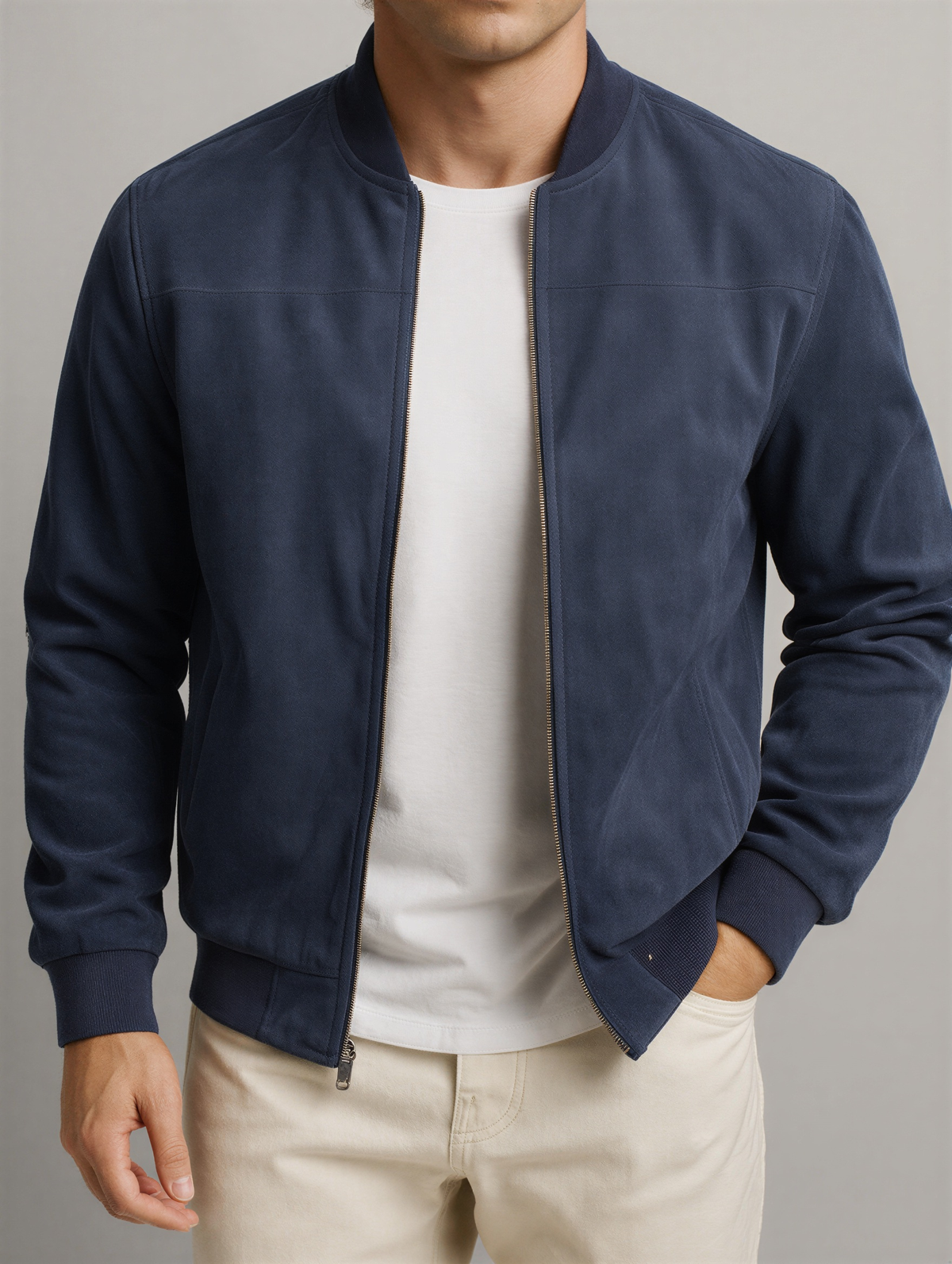 Hudson Suede Bomber