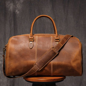 The Kingsley Leather Weekender
