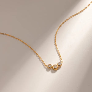 The Elara Three-Stone Necklace