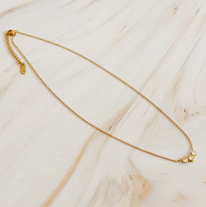 The Elara Three-Stone Necklace
