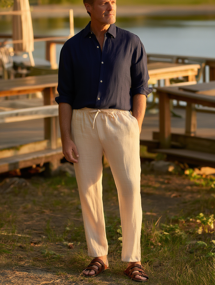 The Capri Linen Trousers