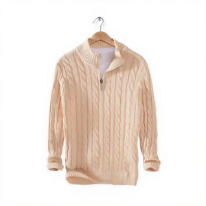 Everett Cable Knit Half-Zip Sweater