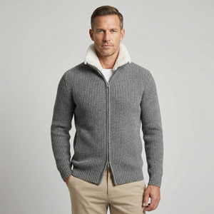 The Mercer Fur Collar Knit