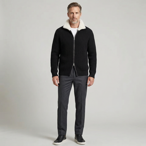 The Mercer Fur Collar Knit