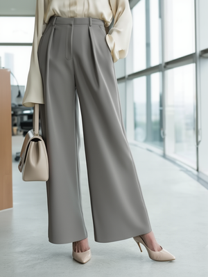 Isla Tailored Wide-Leg Trousers