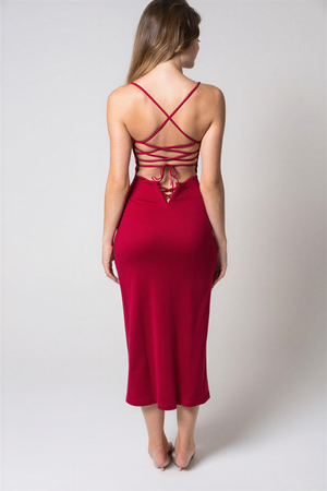 The Scarlet™ High-Slit Evening Dress
