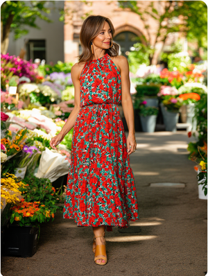 Willow Floral Midi Dress
