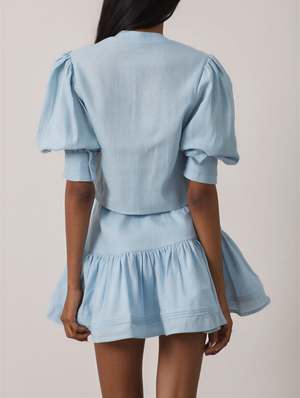 Isla Button Linen Dress