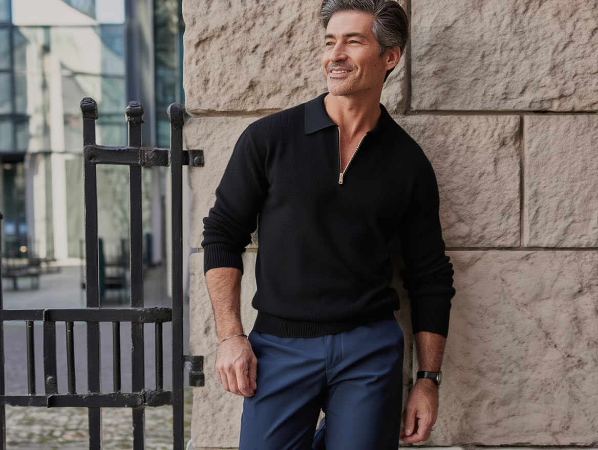 The Milan Polo Sweater