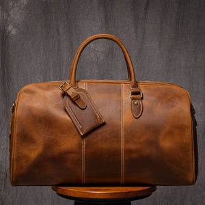 The Kingsley Leather Weekender
