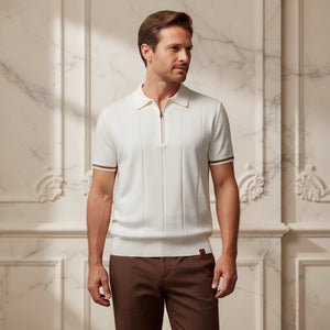 Westhaven Zip Polo™ – Tipped Cuff Edition