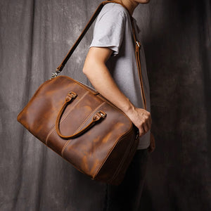 The Kingsley Leather Weekender