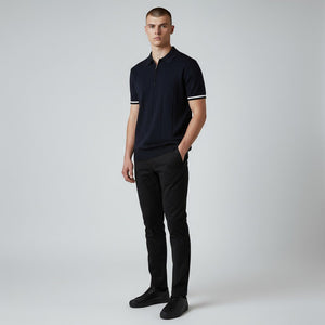 Westhaven Zip Polo™ – Tipped Cuff Edition