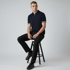 Westhaven Zip Polo™ – Tipped Cuff Edition
